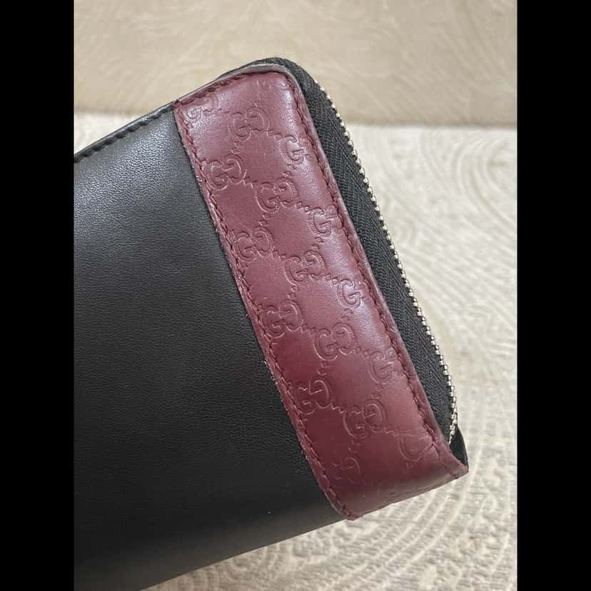 Gucci Micro Guccissima GG Wallet Black Leather Good condition - Inside View