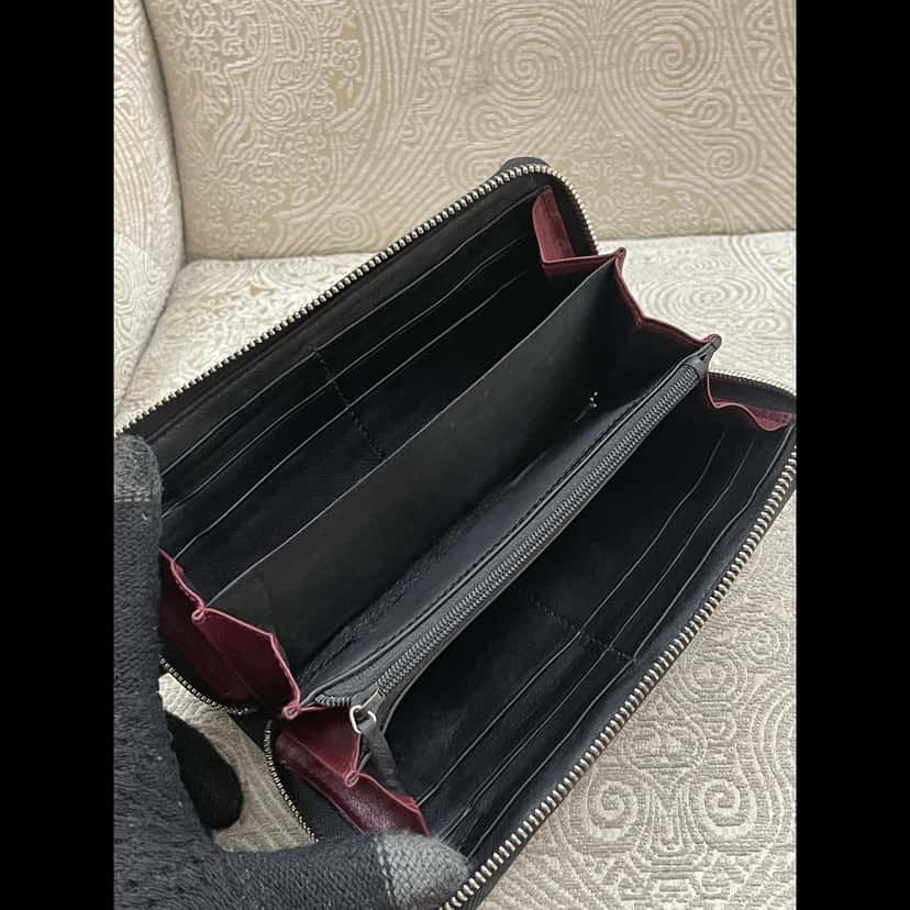 Gucci Micro Guccissima GG Wallet Black Leather Good condition - Box View