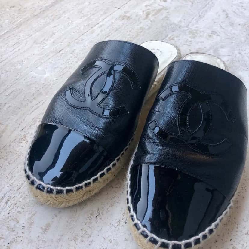 Chanel Mules Black Leather Good condition - Inside View