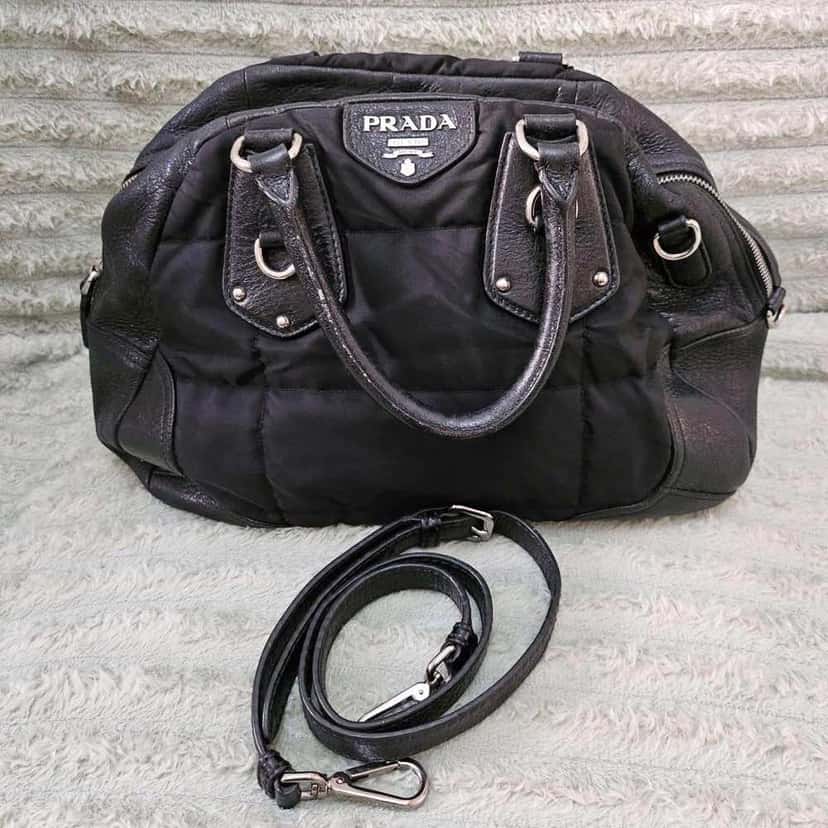 Prada Tessuto Satchel Black Good condition - Inside View