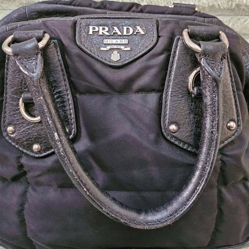 Prada Tessuto Satchel Black Good condition - Model View