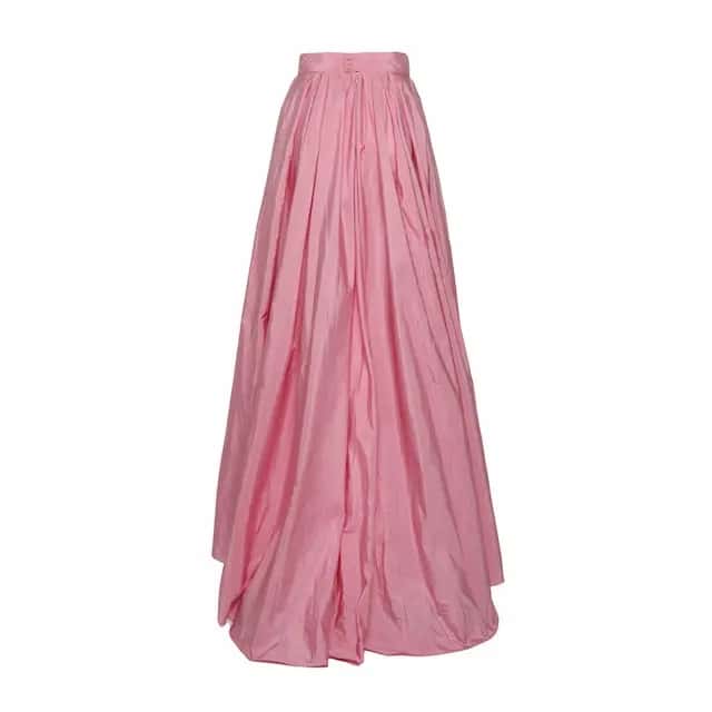 Max Mara Assymetrical Skirt Pink Silk Never worn, with tag - Back View