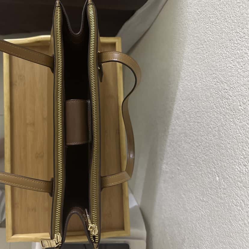 Coach NINA CARRYALL LIGHT SADDLE Brown Leather Very good condition - Model View