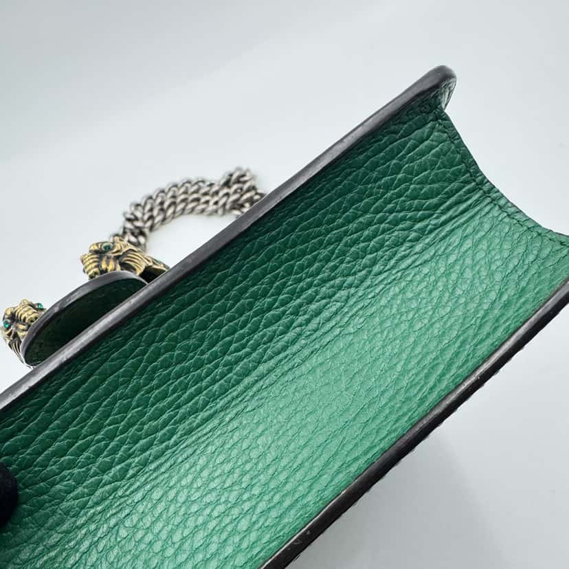 Gucci Dionysus Green Leather Very good condition - Inside View