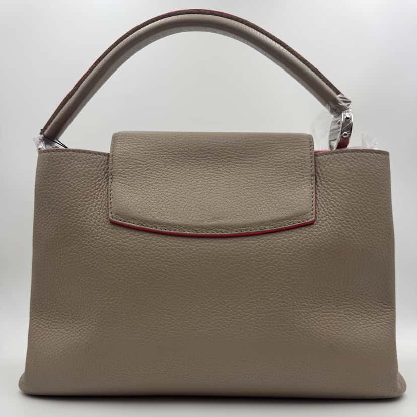Louis Vuitton Capucines Grey Leather Good condition - Back View