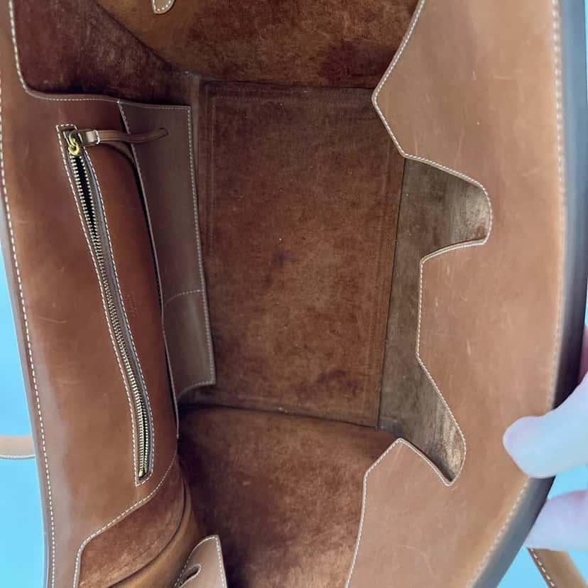 Celine Tie Knot Bag Brown Leather Gold Good condition - Model View