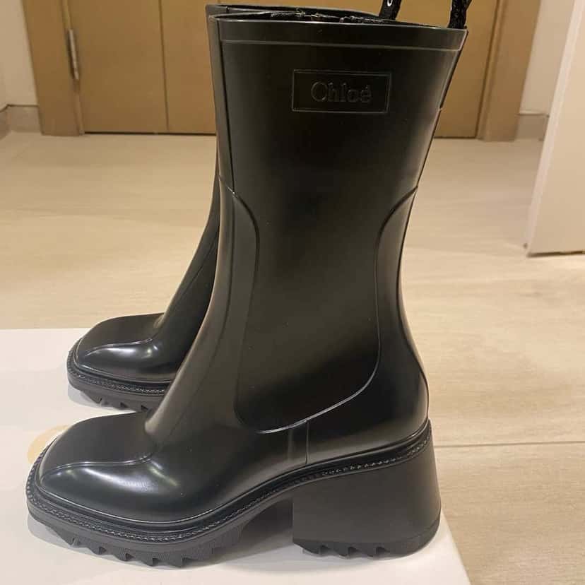 Chloé Betty Rain Boots Black Very good condition - Back View