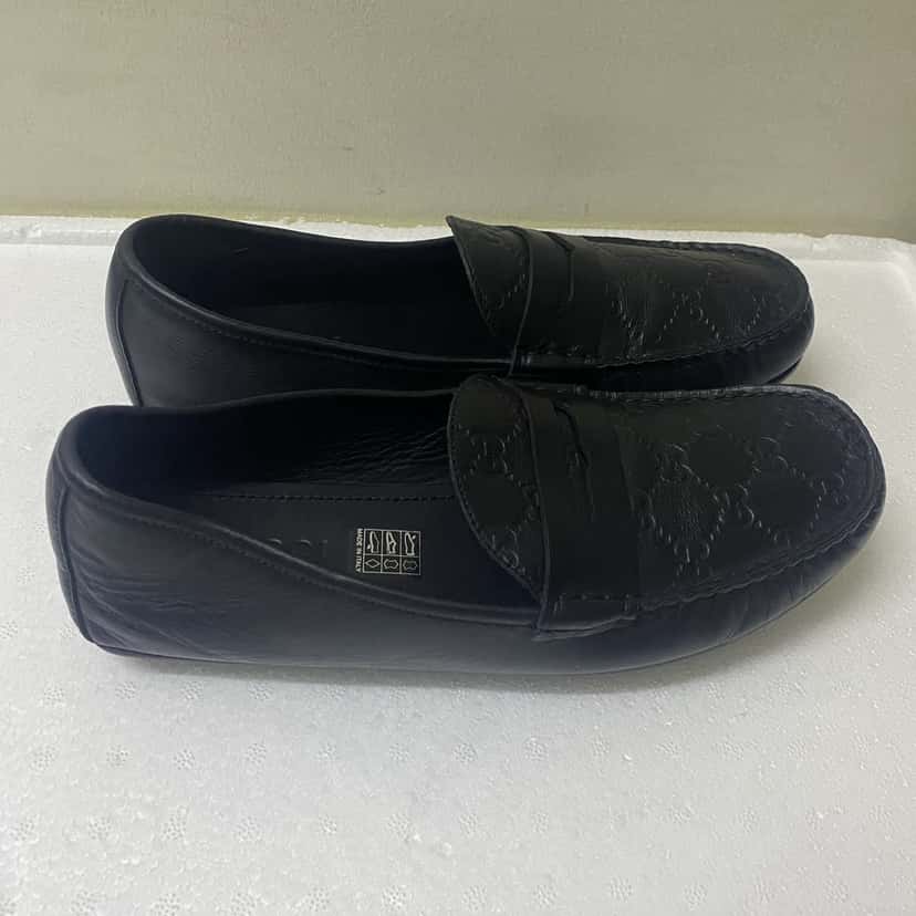 Gucci Driver Loafers GG 7.5 Black Never worn - Back View