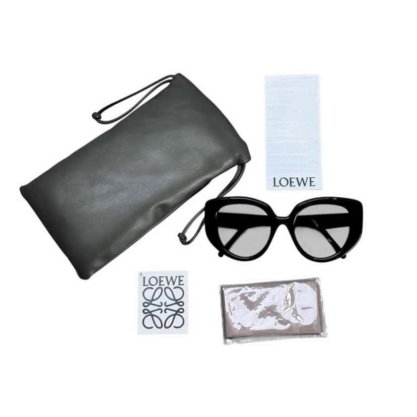 Loewe Sunglasses Loewe Butterfly Black Acetate Never worn, with tag - Inside View