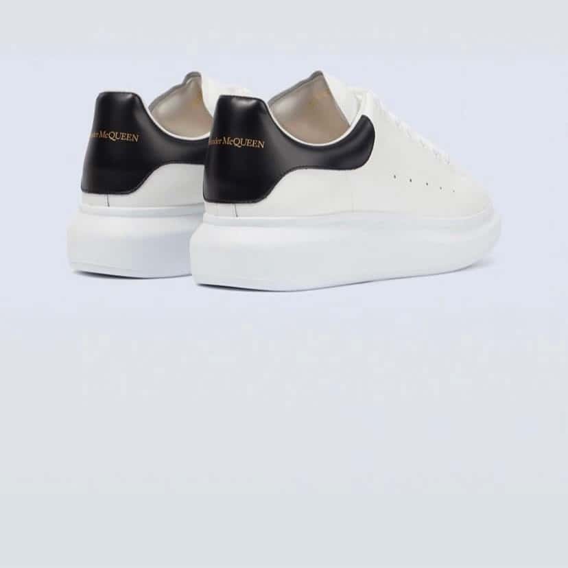 Alexander McQueen Oversized Sneaker White Leather Very good condition - Back View