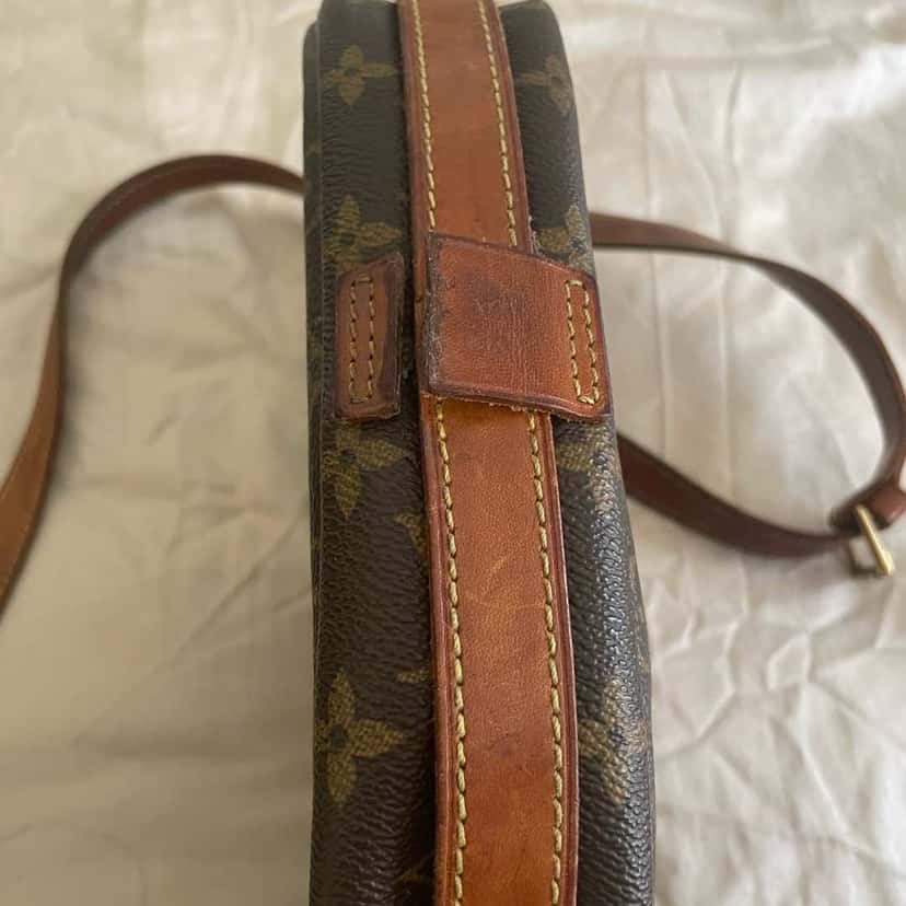 Louis Vuitton Jeune Fille MM Brown Canvas Leather Fair condition - Inside View