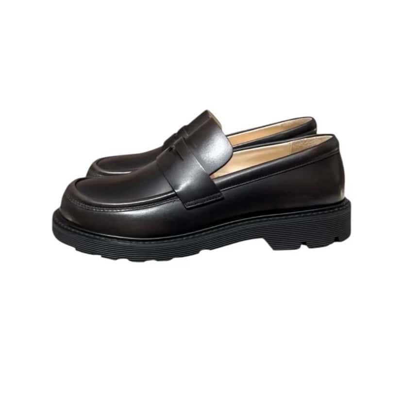 Loewe Loewe Loafers Black Leather Never worn, with tag - Box View
