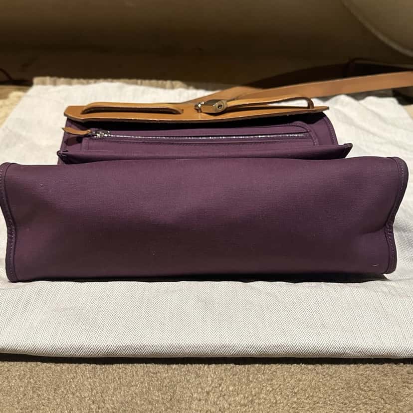 Hermès Herbag Purple Leather Good condition - Inside View