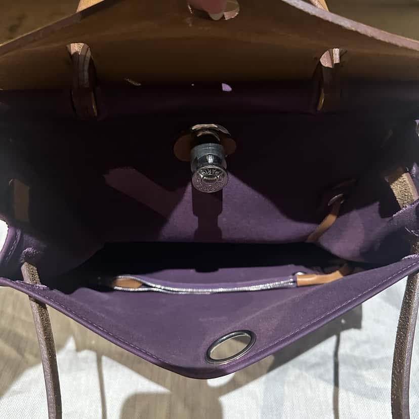Hermès Herbag Purple Leather Good condition - Model View