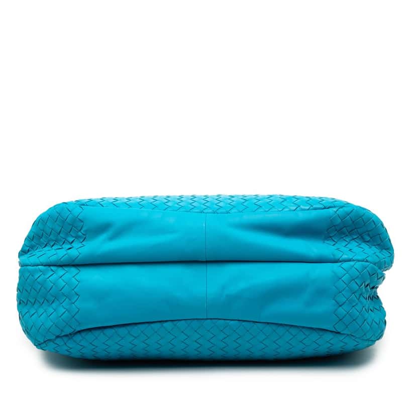 Bottega Veneta Large Nappa Intrecciato Campana Hobo Blue Leather Very good condition - Inside View