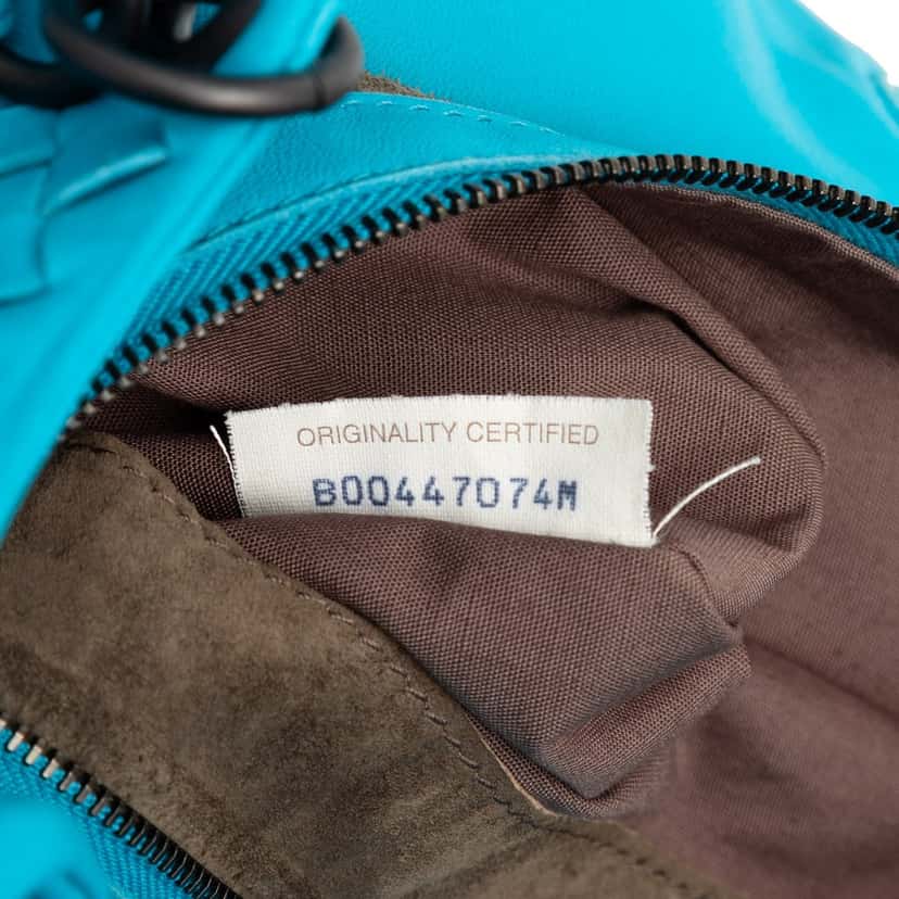 Bottega Veneta Large Nappa Intrecciato Campana Hobo Blue Leather Very good condition - Box View