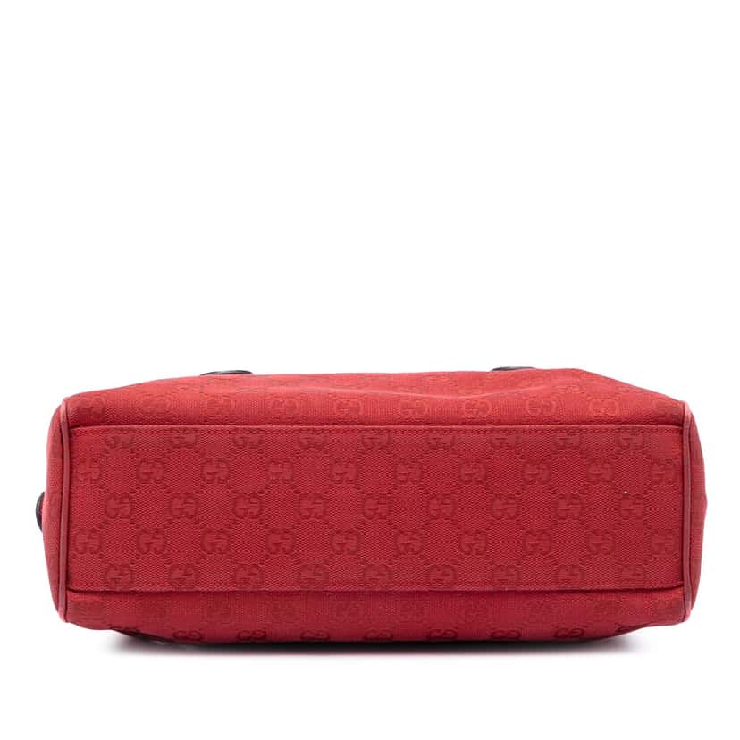 Gucci GG Canvas Boston Bag Red Very good condition - Inside View