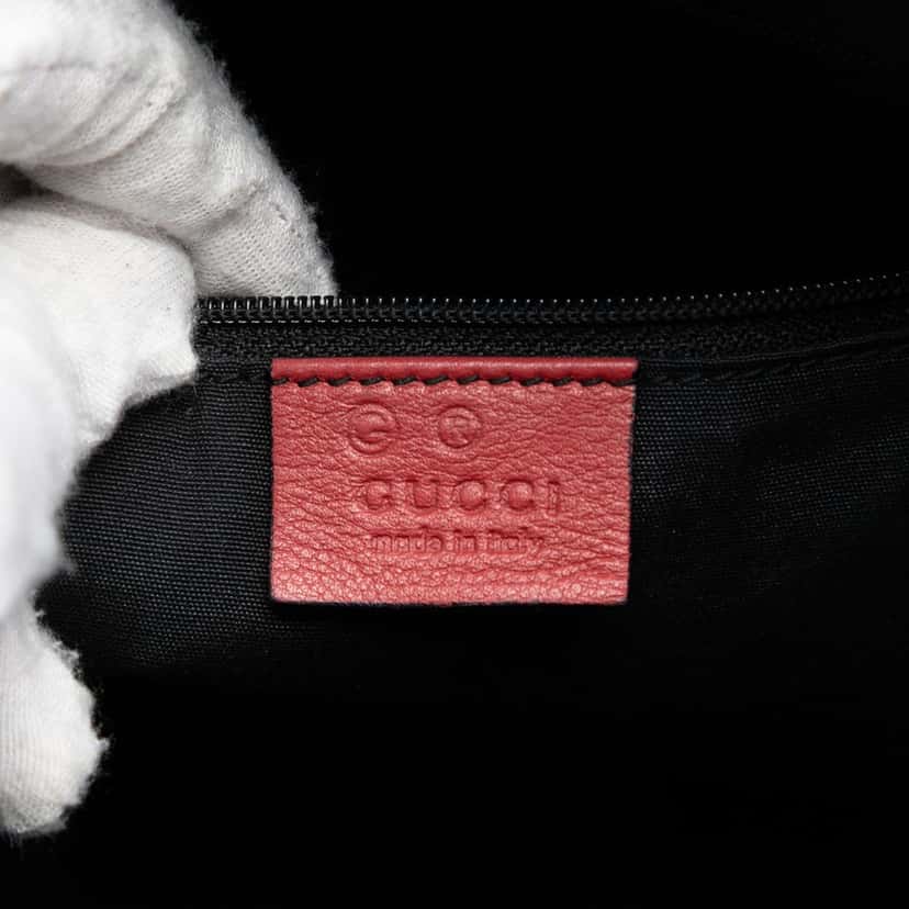 Gucci GG Canvas Boston Bag Red Very good condition - Box View