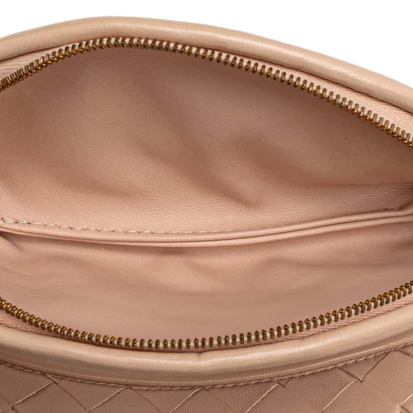 Bottega Veneta Small Nappa Intrecciato Gemelli Hobo Pink Leather Very good condition - Box View