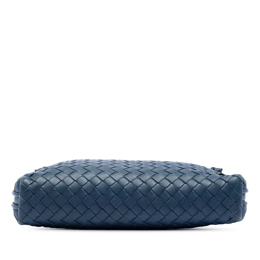 Bottega Veneta Nappa Intrecciato Nodini Crossbody Blue Leather Very good condition - Inside View