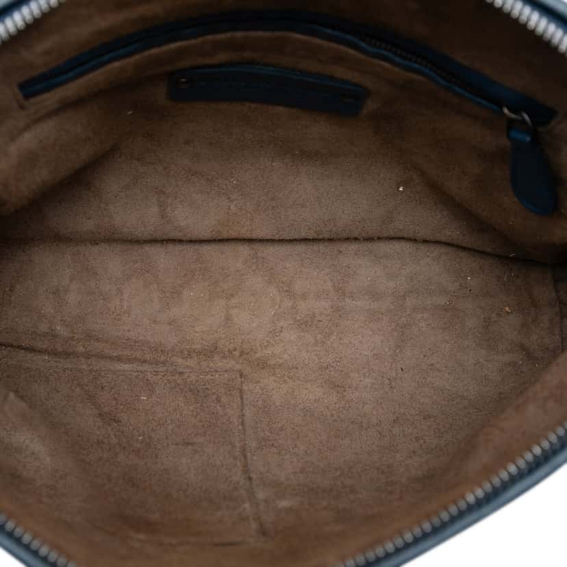 Bottega Veneta Nappa Intrecciato Nodini Crossbody Blue Leather Very good condition - Model View