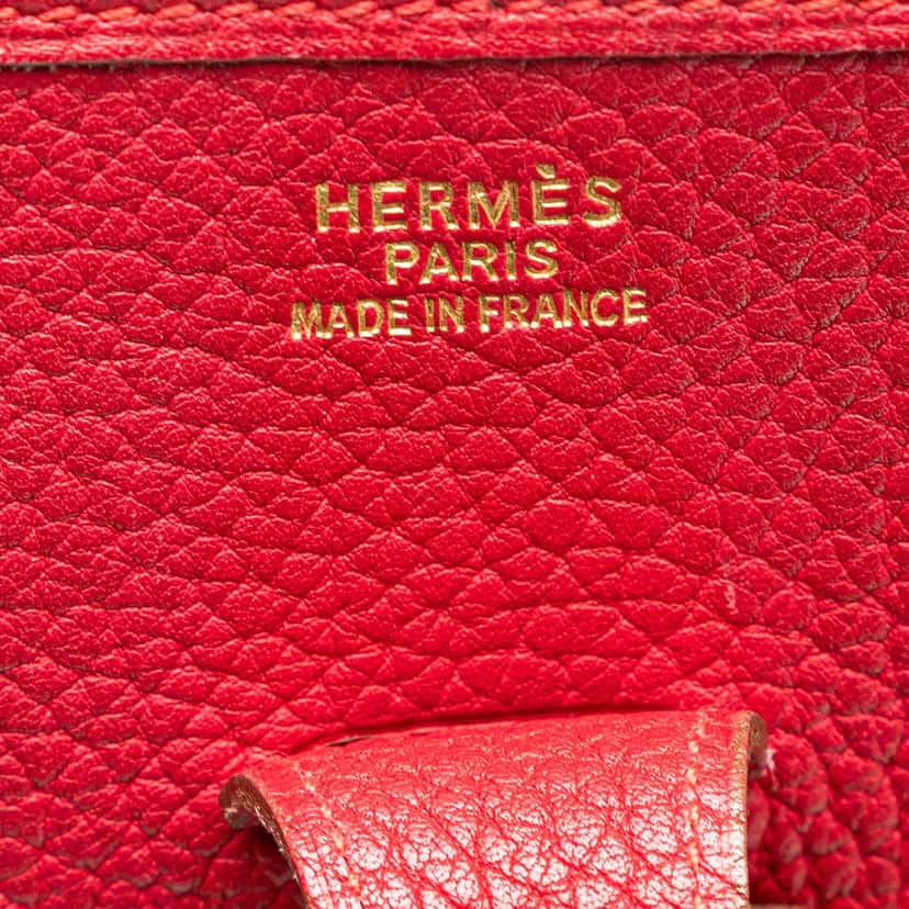 Hermès Clemence Evelyne I 33 Red Leather Very good condition - Box View