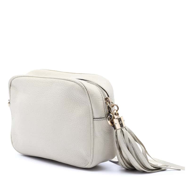 Gucci Leather Soho Disco Crossbody White Leather Very good condition - Back View