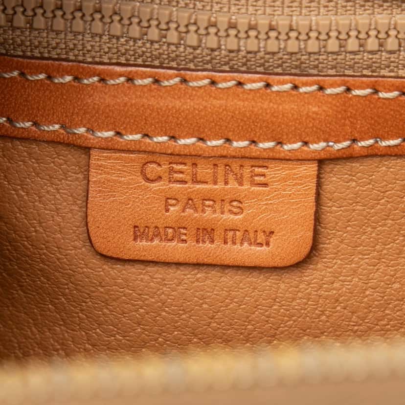 Celine Macadam Coated Canvas Dome Satchel Beige Good condition - Box View