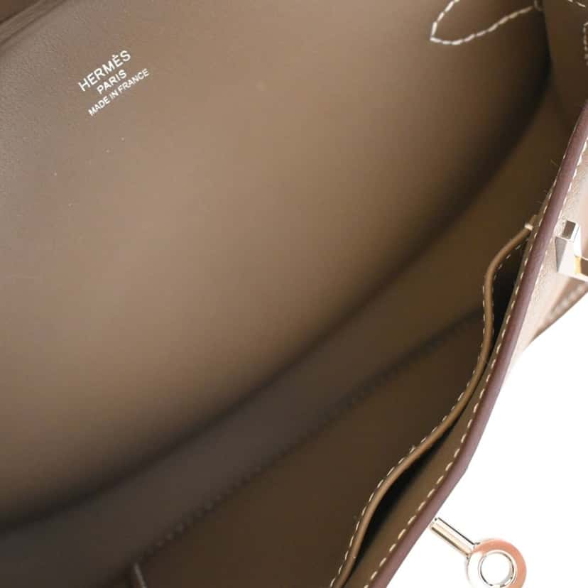 Hermès Mini Evercolor Jypsiere Brown Leather Very good condition - Model View