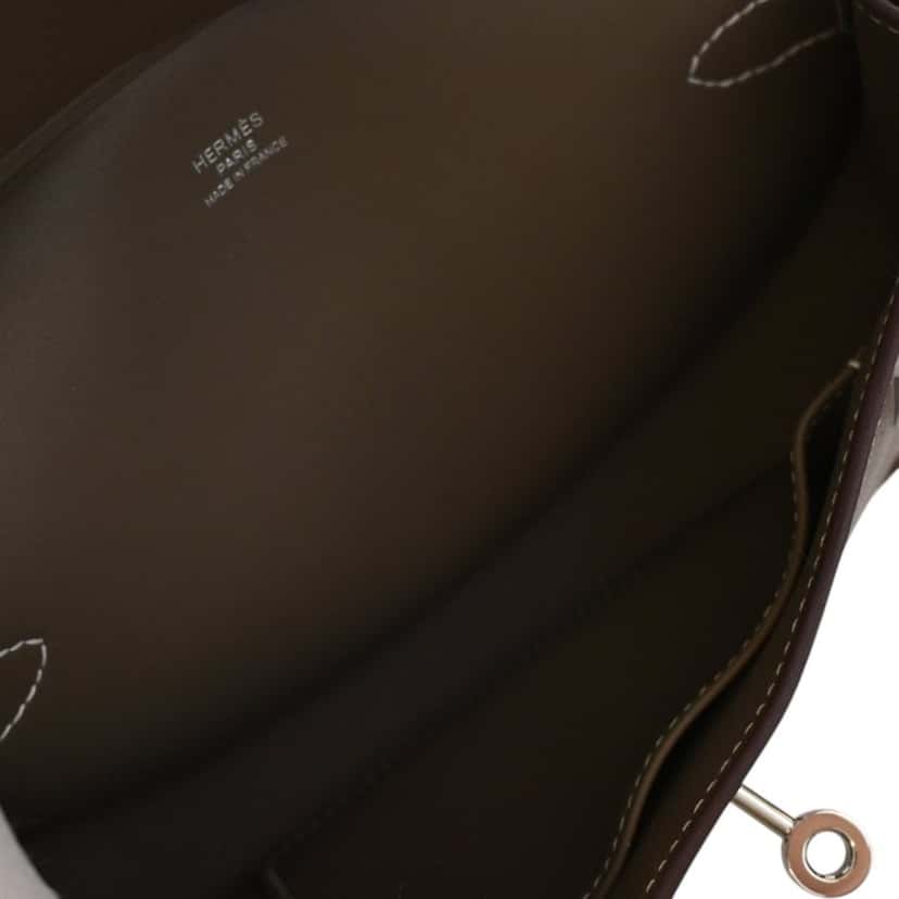 Hermès Mini Evercolor Jypsiere Brown Leather Very good condition - Box View
