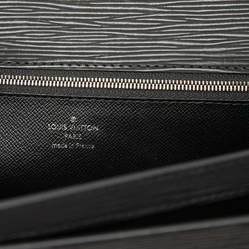 Louis Vuitton Epi Pochette Sellier Dragonne Black Leather Very good condition - Box View