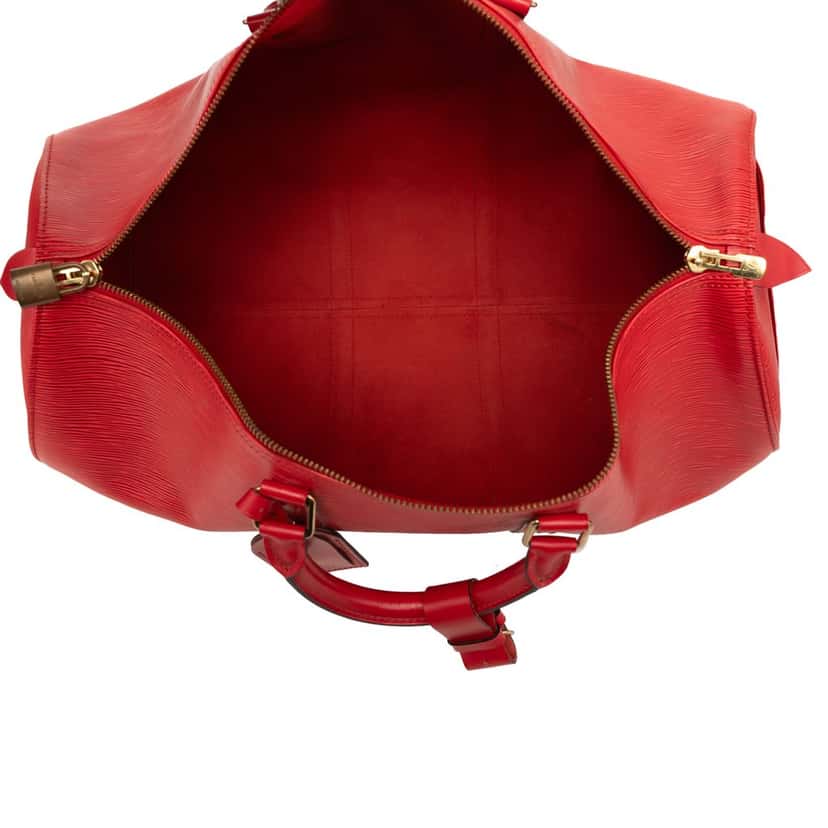 Louis Vuitton Epi Keepall 50 Red Leather Good condition - Model View