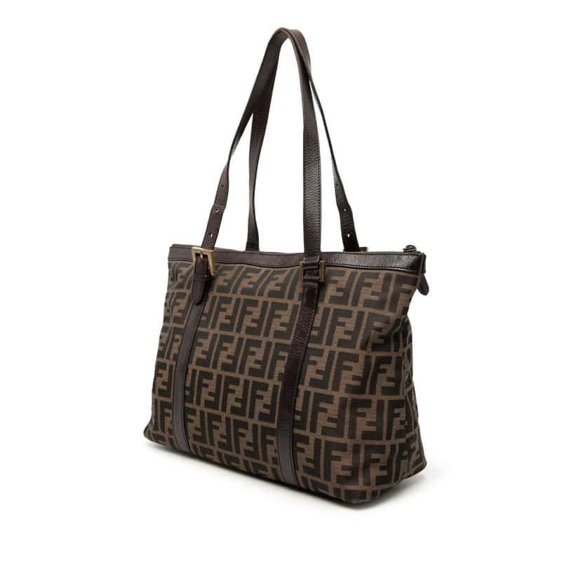 Fendi Zucca Canvas Tote Brown Good condition - Back View