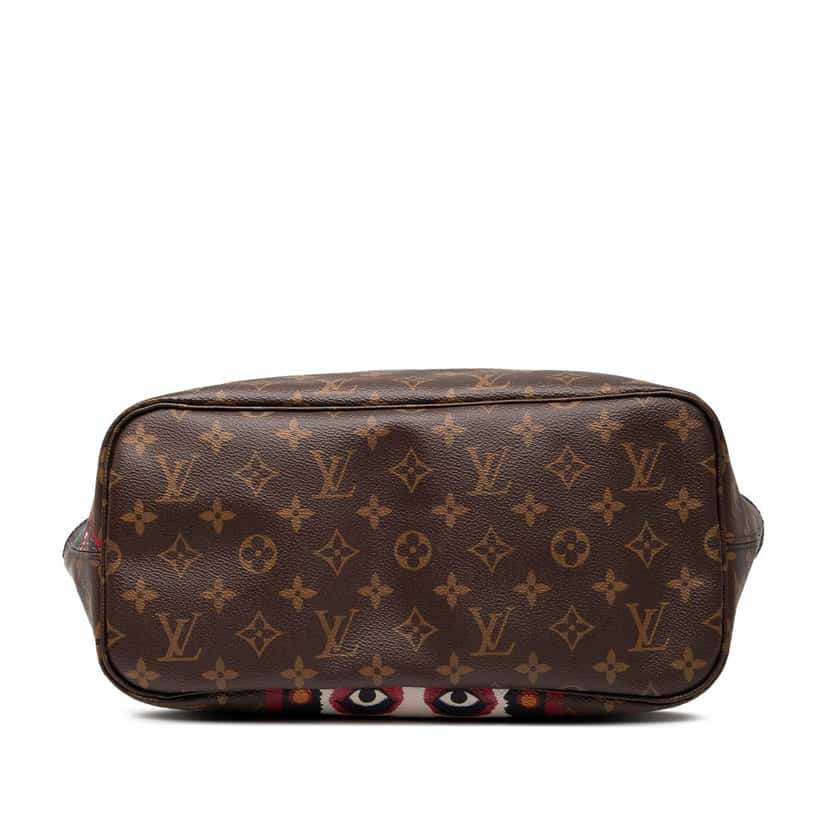 Louis Vuitton Monogram Kabuki Neverfull MM Brown Good condition - Inside View