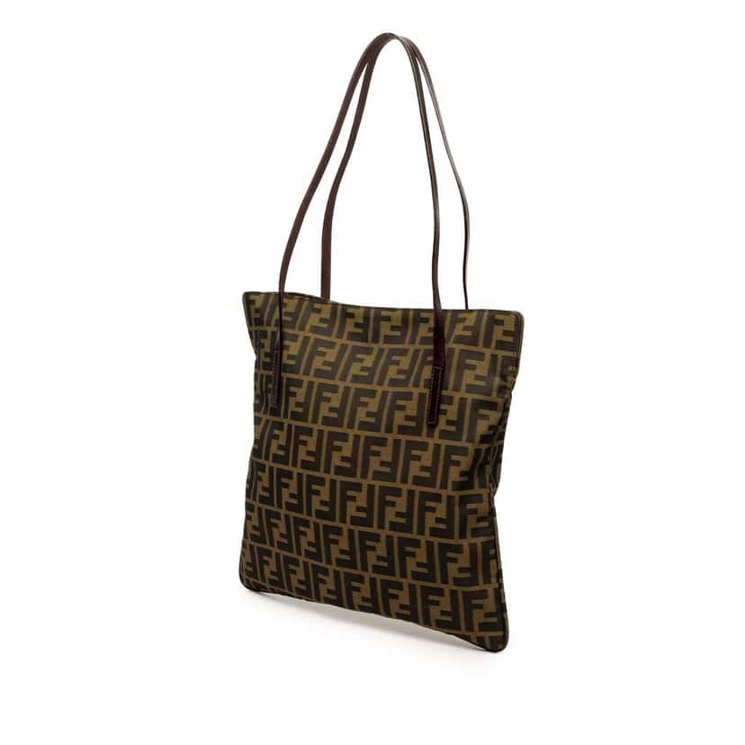 Fendi Zucca Canvas Tote Brown Very good condition - Back View