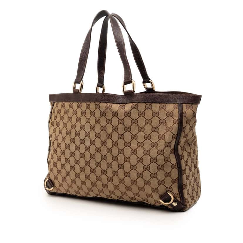 Gucci GG Canvas Abbey D Ring Tote Beige Good condition - Back View