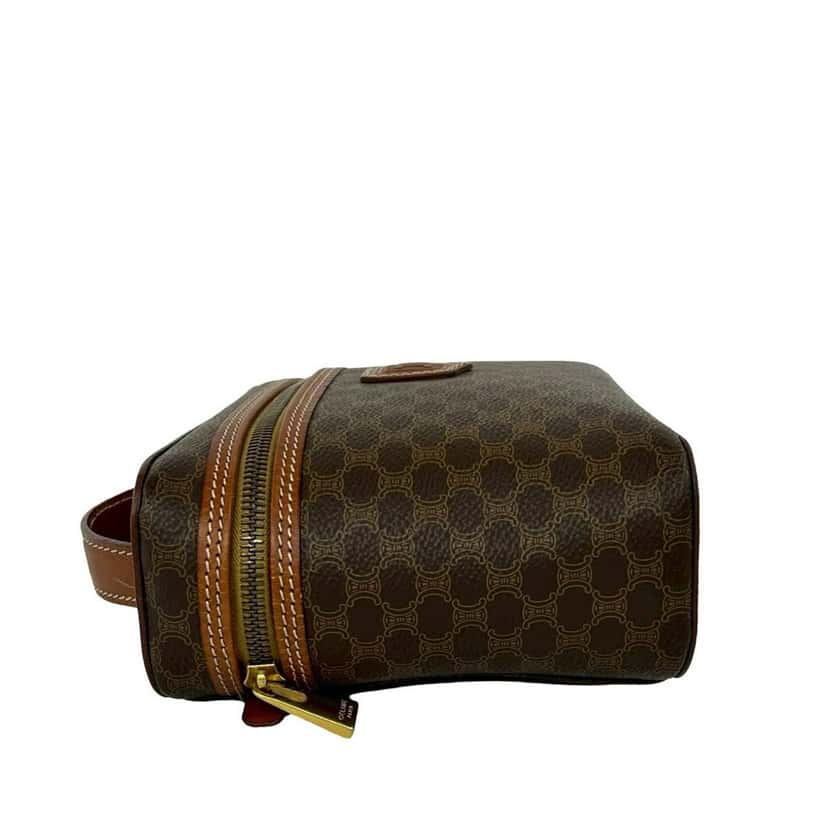 Celine Macadam Coated Canvas Vanity Bag Brown Very good condition - Inside View