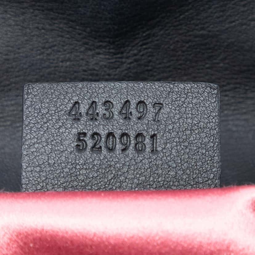 Gucci Medium GG Marmont Matelasse Velvet Crystal Embellished Shoulder Bag Black Very good condition - Box View