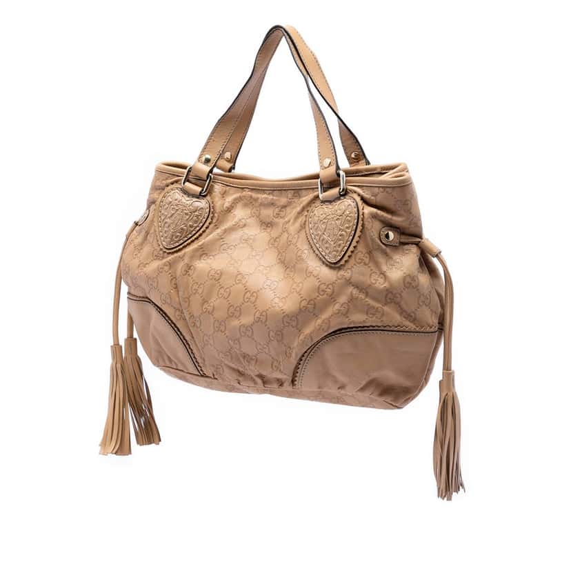 Gucci Small Guccissima Tribeca Tote Brown Leather Very good condition - Back View