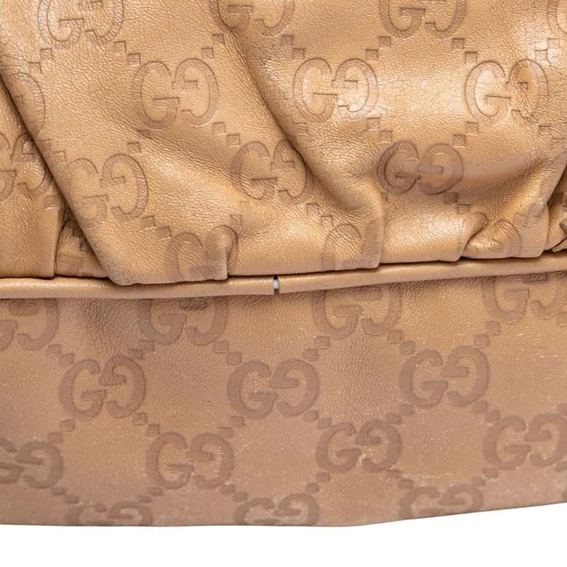 Gucci Small Guccissima Tribeca Tote Brown Leather Very good condition - Box View