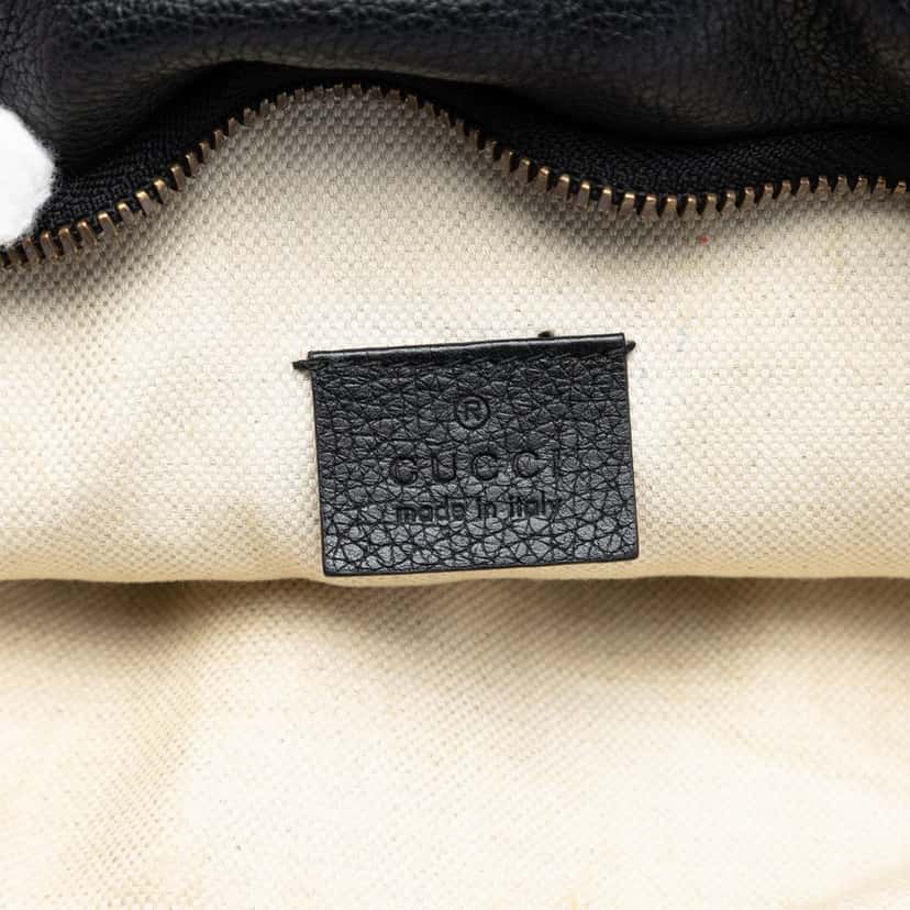 Gucci Leather Logo Web Belt Bag Black Leather Very good condition - Box View