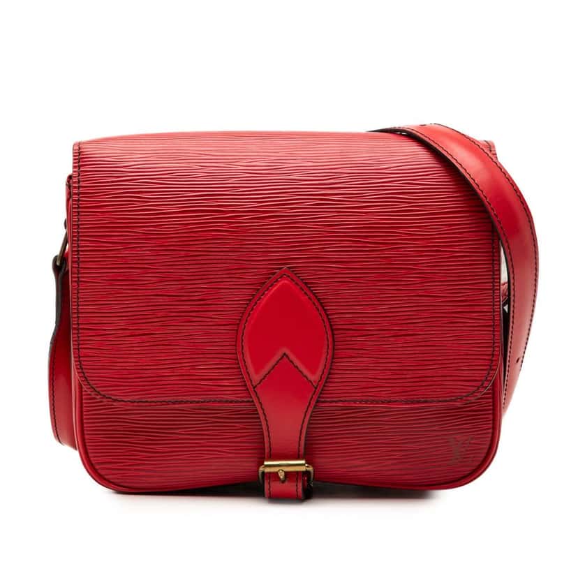 Louis Vuitton Epi Cartouchiere MM Red Leather Very good condition - Front View