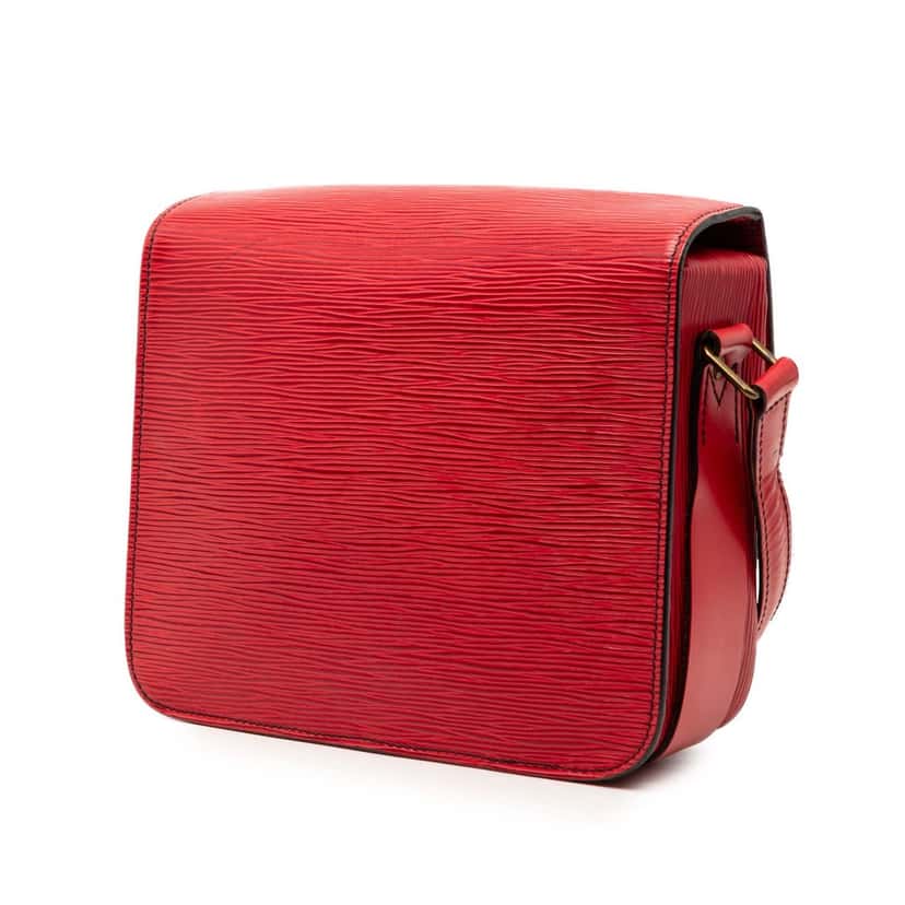 Louis Vuitton Epi Cartouchiere MM Red Leather Very good condition - Back View