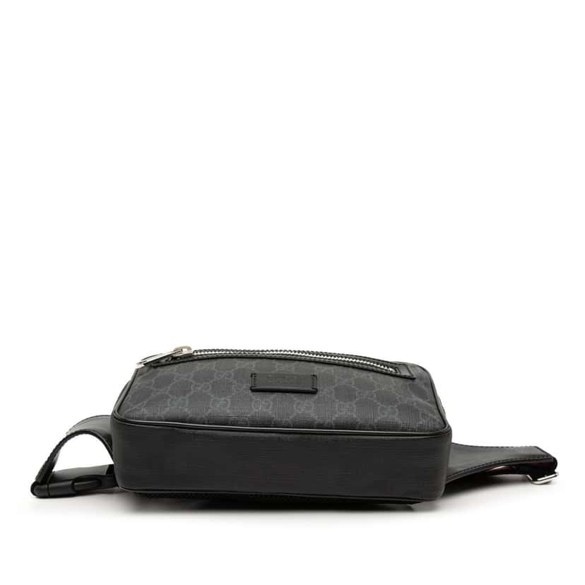 Gucci Small GG Supreme Web Belt Bag Black Very good condition - Inside View