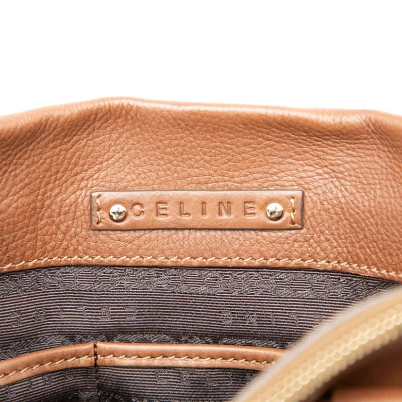 Celine Leather Handbag Brown Leather Very good condition - Box View