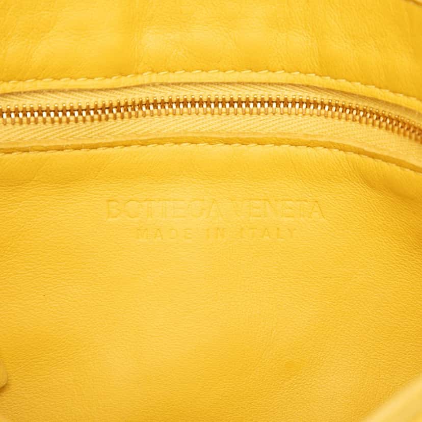 Bottega Veneta Nappa Intrecciato Cassette Crossbody Yellow Leather Very good condition - Box View