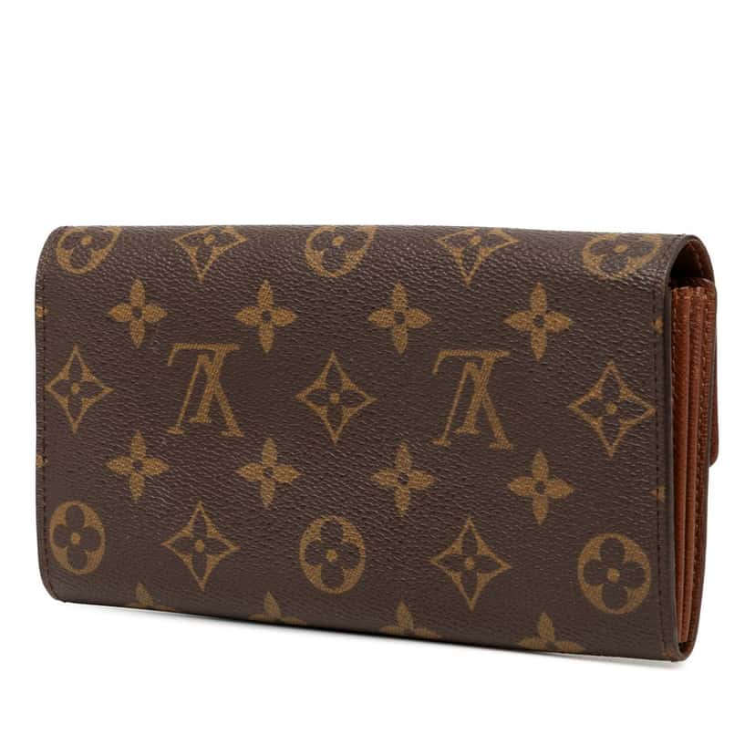 Louis Vuitton Monogram Sarah Long Wallet Brown Very good condition - Back View