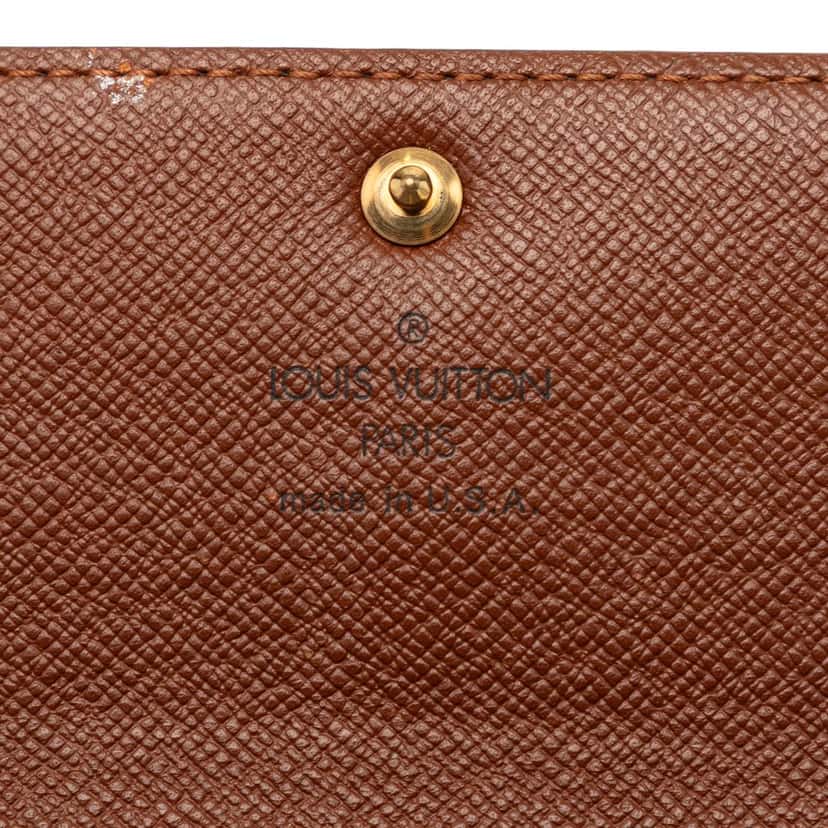 Louis Vuitton Monogram Sarah Long Wallet Brown Very good condition - Box View