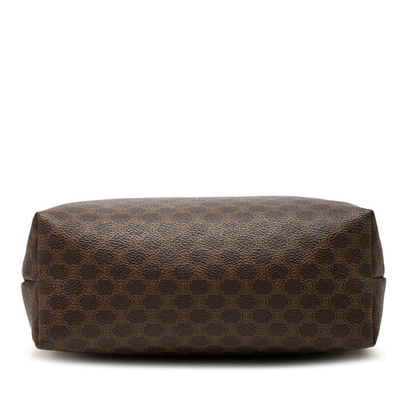 Celine Macadam Coated Canvas Cosmetic Pouch Brown Very good condition - Inside View