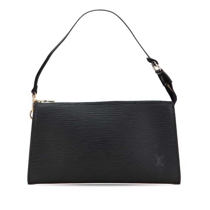 Louis Vuitton Epi Pochette Accessoires Black Leather Very good condition - Front View